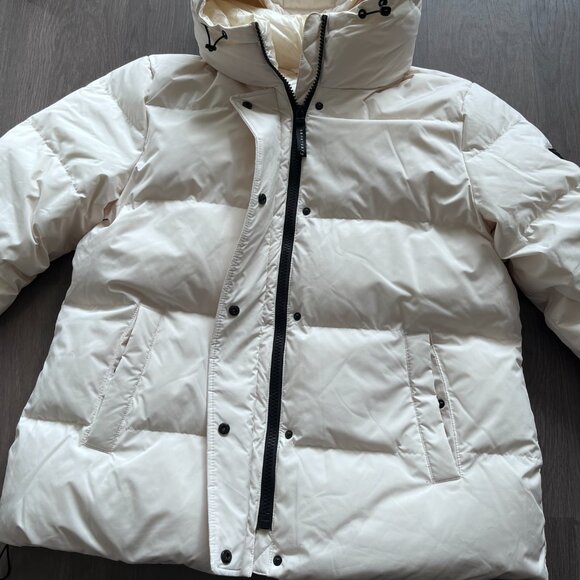 Sanctuary White "Puffer-Up" Premium Down Parka Puffer Coat - Picture 3 of 15